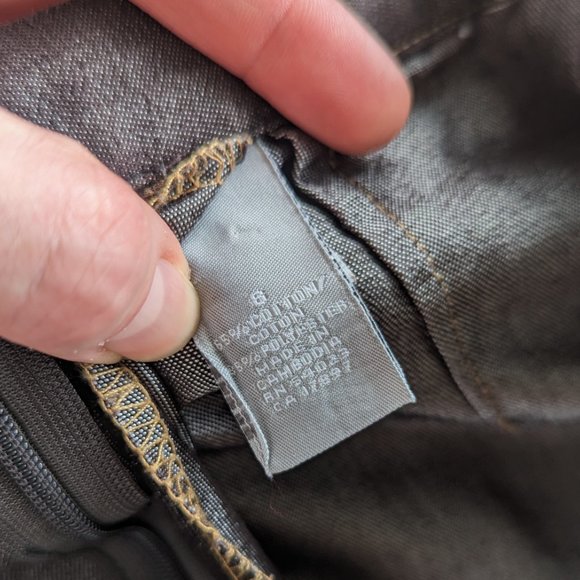 y2k Vintage Shimmer Mini Skirt Brown size 8 - Picture 8 of 12